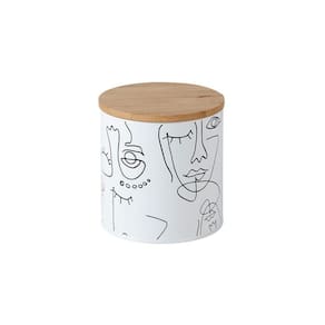 Lata Porta Condimento Alimento Hermética 900Ml Branco Line