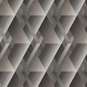 Papel De Parede Geométrico Bege - Tamanho 10m X 0.53m