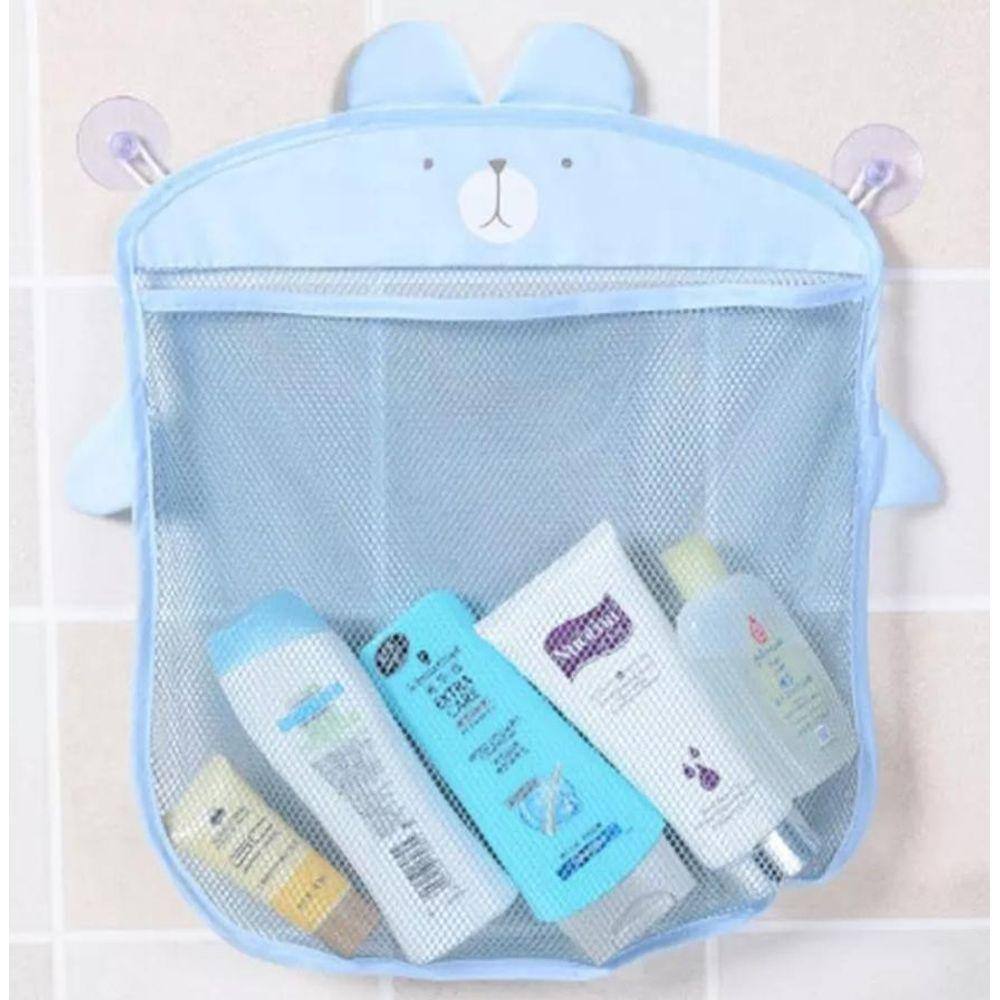 Organizador Banho do Bebê - Saco de Brinquedos Azul 38x35cm