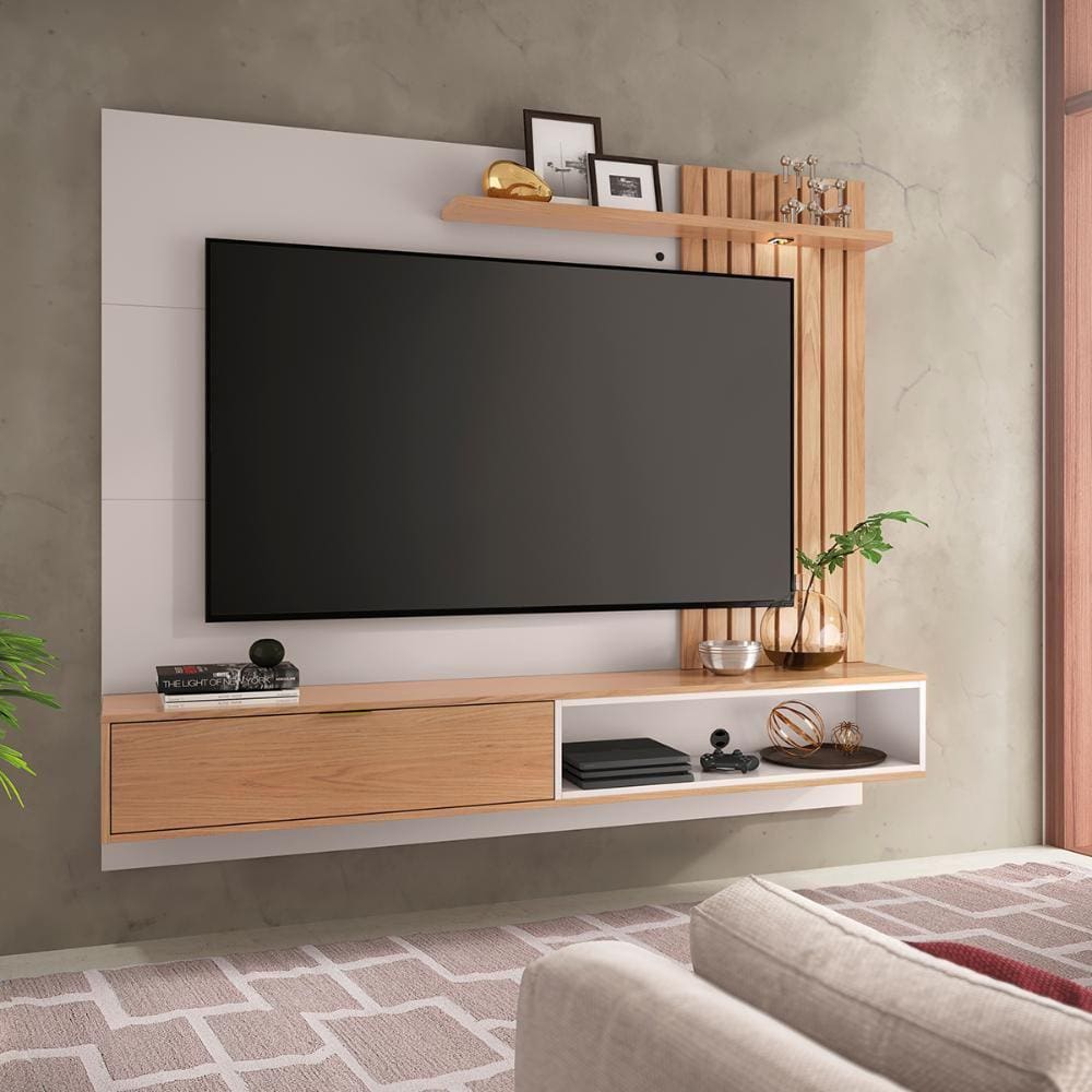 Painel Home Suspenso TV até 65" 1 Porta 1 Prateleira Tocantins 1.8