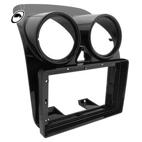 Moldura 9`` Polegadas Flutuante Palio 12/18 Grand Siena 21/22 Black Piano