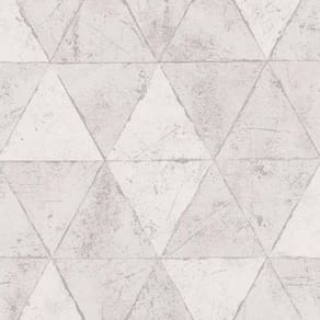 Papel Parede Infinity Pirâmide Cinza If3101 Rolo: 10M X
