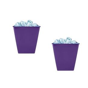 Kit 2 Balde Gelo Lilás 2,6L Plástico Premium