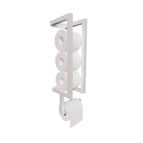 Suporte Porta Papel Higiênico Parede Papeleira Industrial Branco