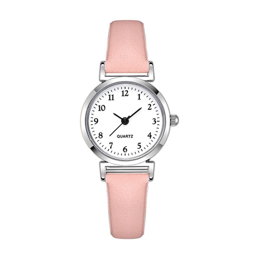 Relógio de quartzo digital feminino com cinto fino Modia 68