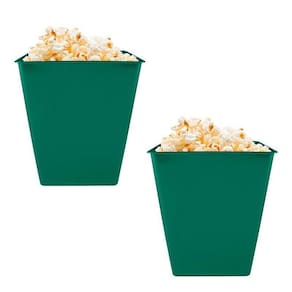 Kit 2 Pipoqueira Retrô Verde 2,6L Plástico Premium