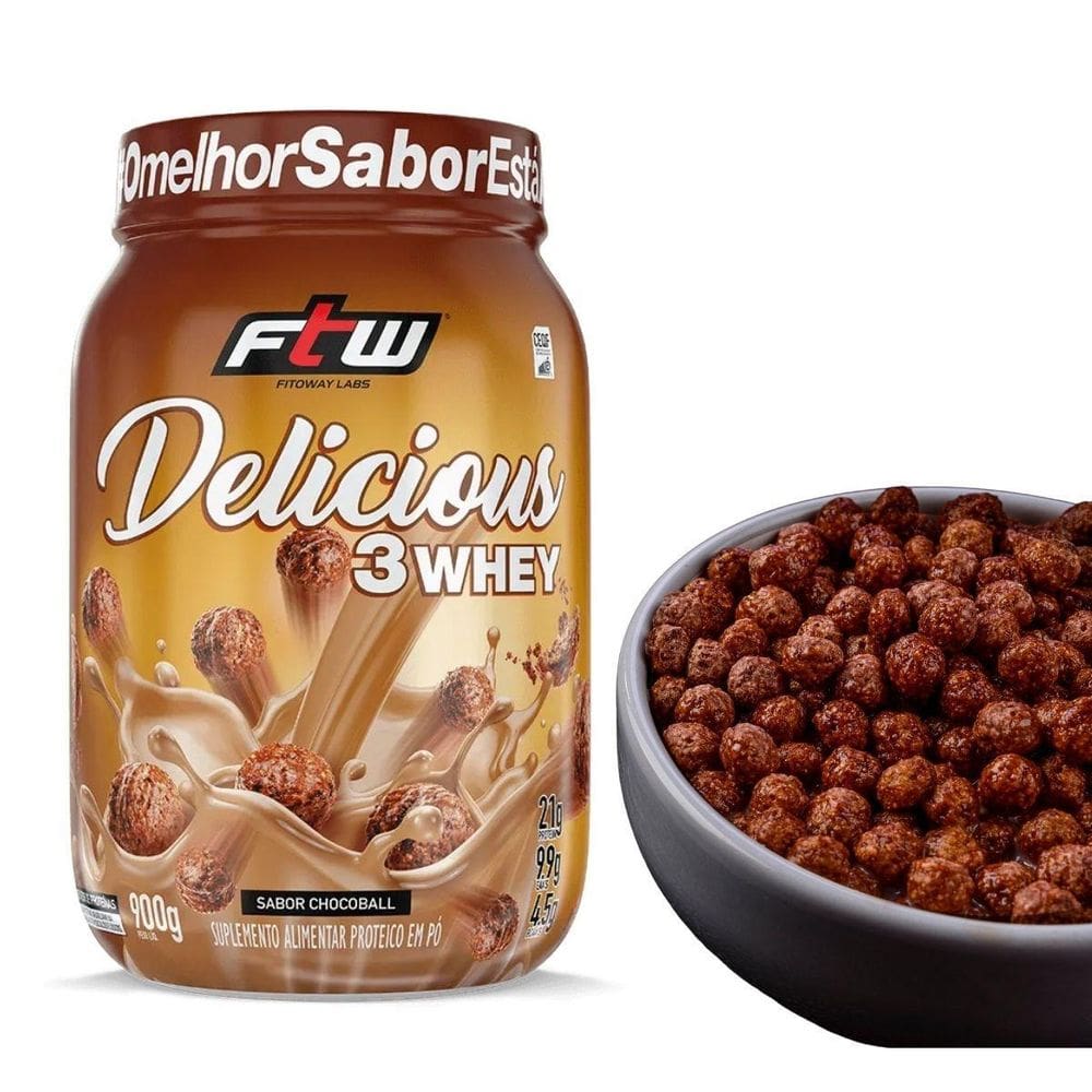 Whey Ftw Delicious Isolado Concentrado 3W Gourmet Chocoball