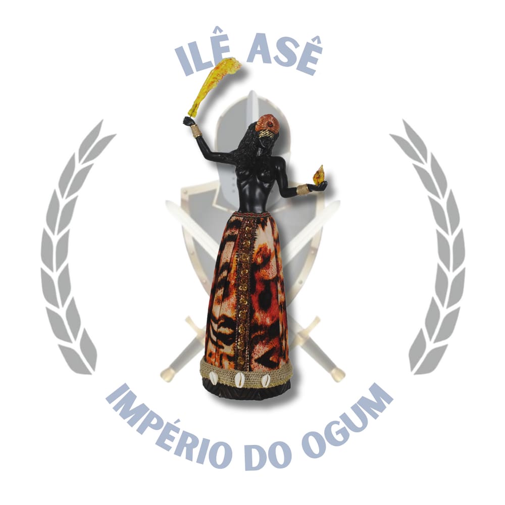 Imagem Resina Orixá Iansá/Egunitá Africano 40Cm