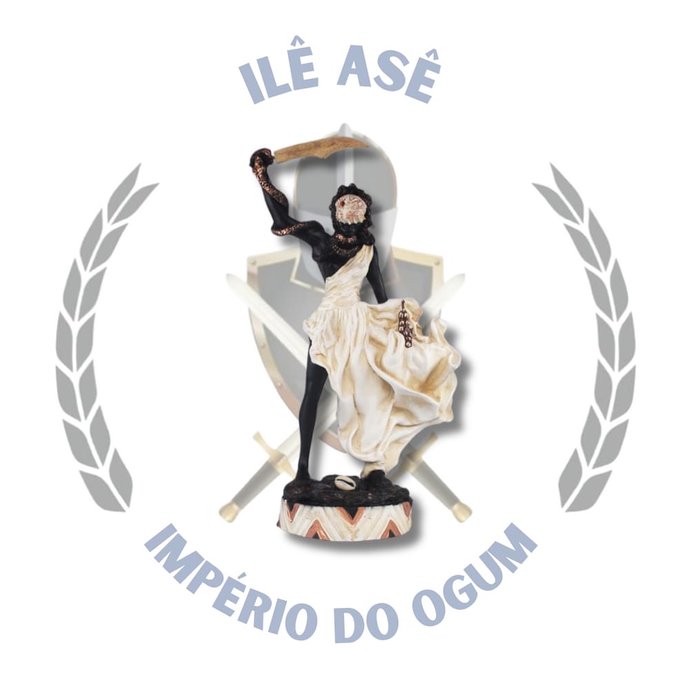 Imagem Resina Orixà Euà Africano Marfim 30Cm