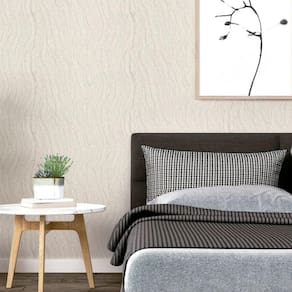 Papel de Parede Madeira Bege e Branco - Col1056