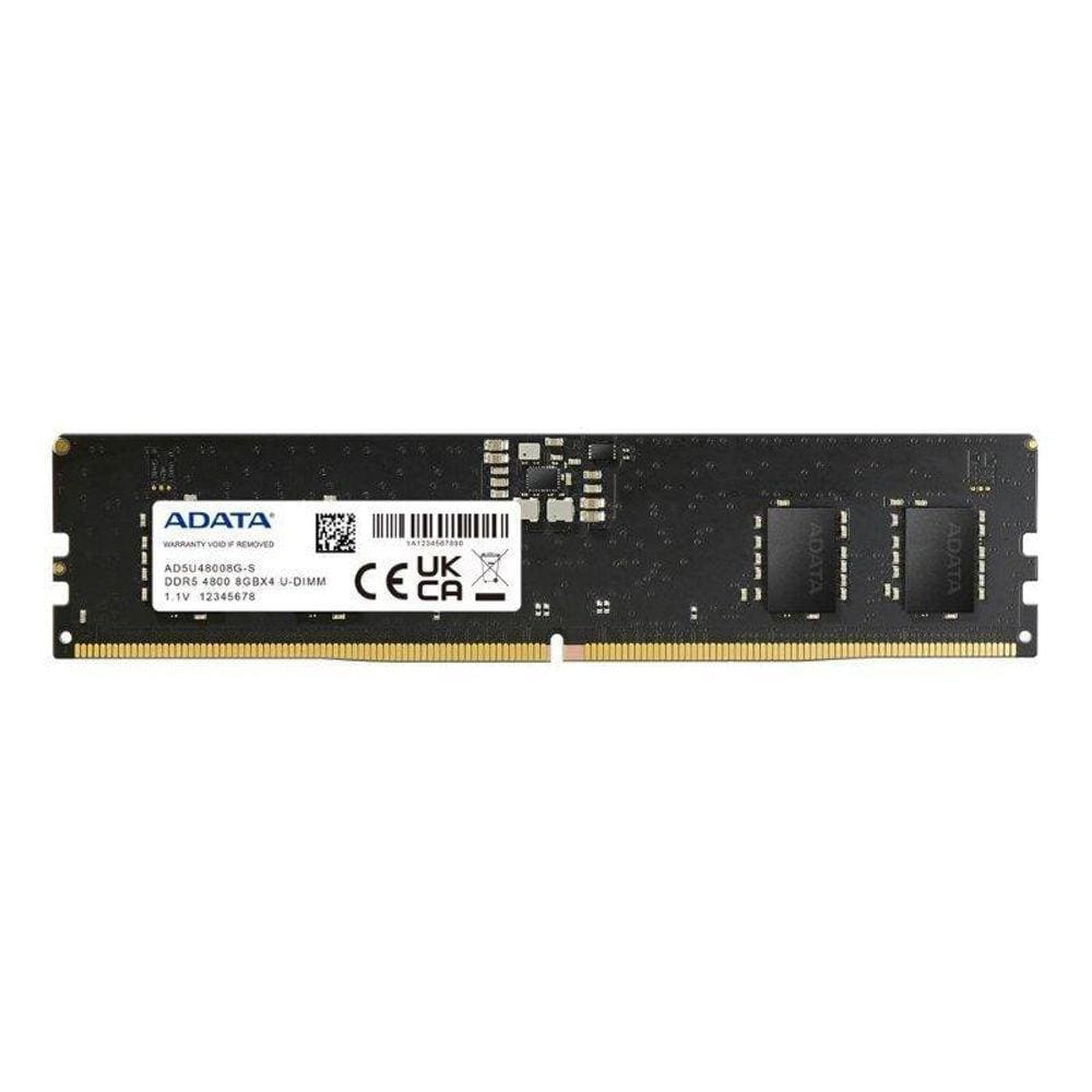 Memória Adata Ad5U, 8Gb, 1X8Gb, 4800Mhz, Ddr5 - Preto