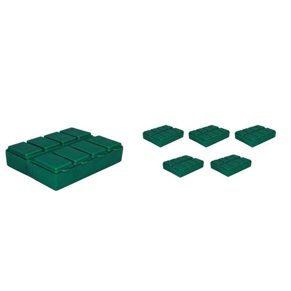 Kit 6 Porta Comprimido Verde Plástico