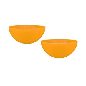 Kit 2 Mini Bowl Amarelo 240Ml Plástico Premium