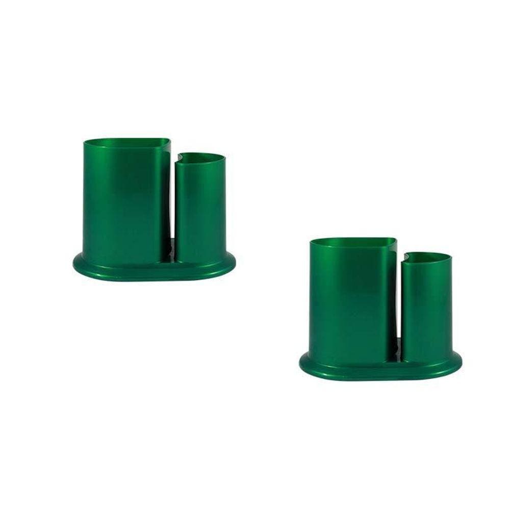Kit 2 Porta Lápis Duo Verde Plástico