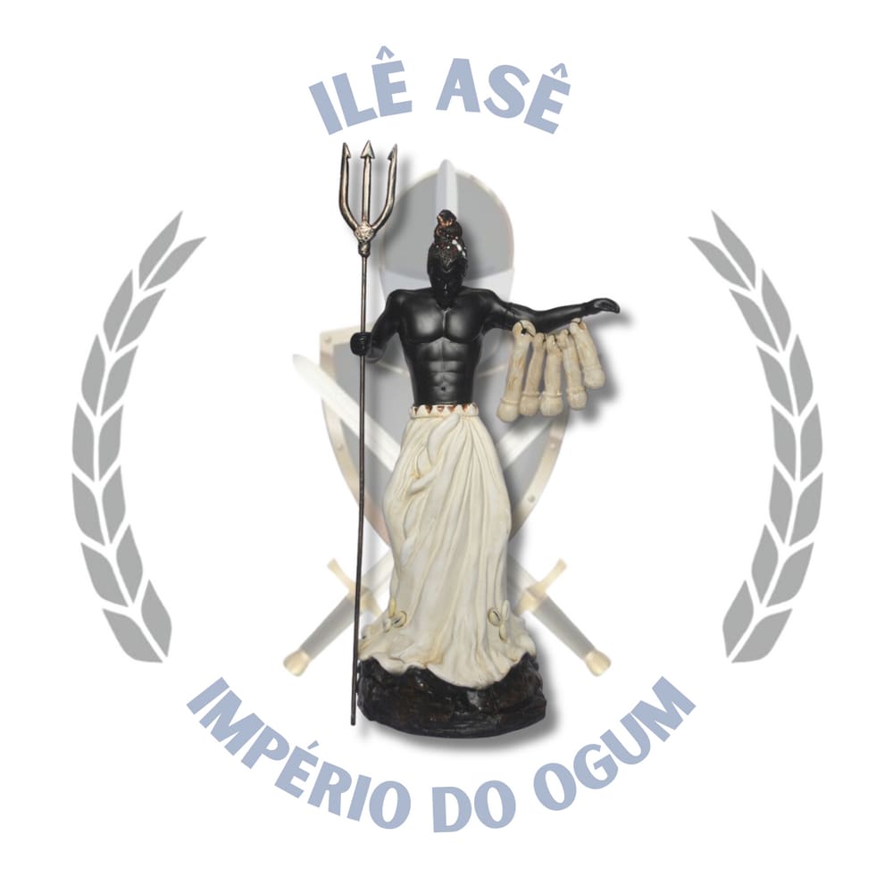 Imagem Resina Orixá Exú Africano Marfim 40Cm