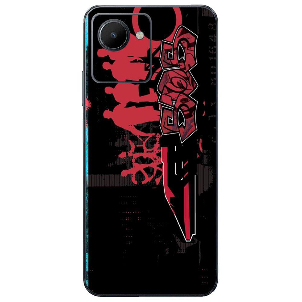 Capa Adesivo Skin055 Verso Para Realme C30s (2022)