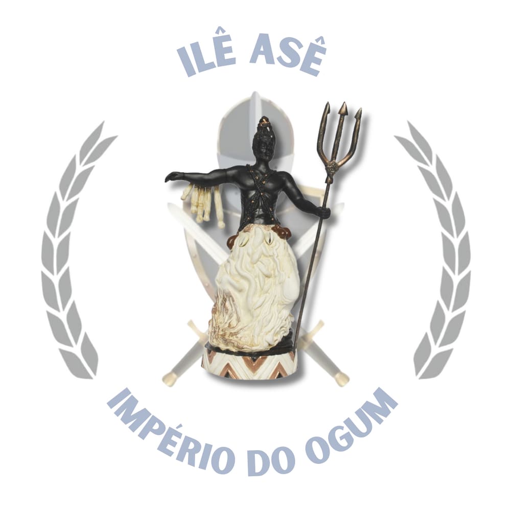 Imagem Resina Orixá Exú Africano Marfim 30Cm