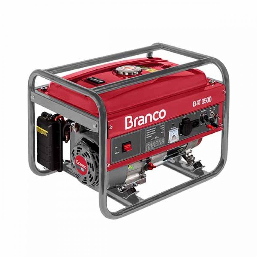 Gerador a Gasolina 3500w 4 Tempos B4T 110/220v - Branco