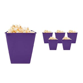 Kit 6 Pipoqueira Retrô Lilás 2,6L Plástico Premium