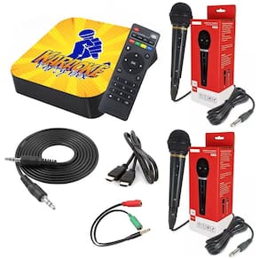 Karaoke Party Box +1000 músicas - 2 Microfones