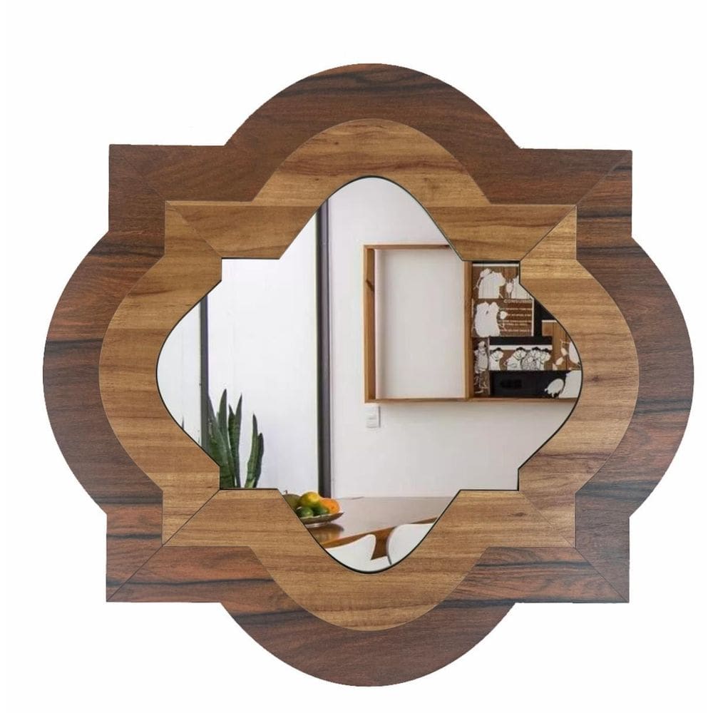 Espelho Decorativo Moldura Madeira Ddek Cambridge 65 Cm