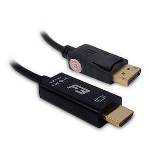 Cabo Adaptador Conversor Displayport Para Hdmi F3 Jc-cb-dmi18, 1.8 Metros, Preto