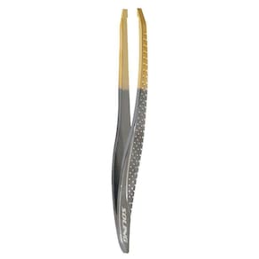 Pinça Profissional Gold Titanium Tradicional Soling Aço Inoxidável