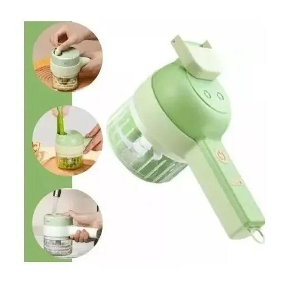 Triturador Elétrico Multifuncional Cortador Vegetais 4 Em 1
