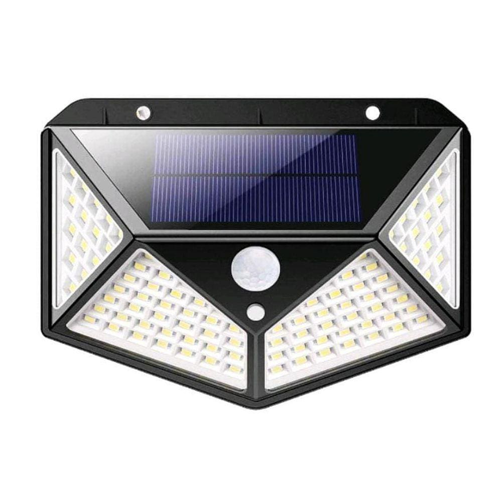 Luminária Solar 100 Leds Com Sensor De Movimento