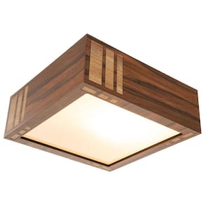Lustre Decorativo Madeira Plafon Madeiro Nog 20Cm