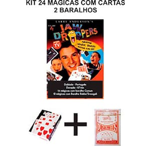 Kit 24 Mágicas Cartomagia Com 2 Baralhos Magic Up