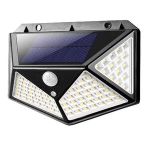 Luminária Solar 100 Leds Sensor Movimento Prova D`Agua