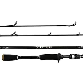 Vara Pesca Carretilha Lumis Viper Casting Carbono IM7 1,83m 10-25Lbs Inteiriça