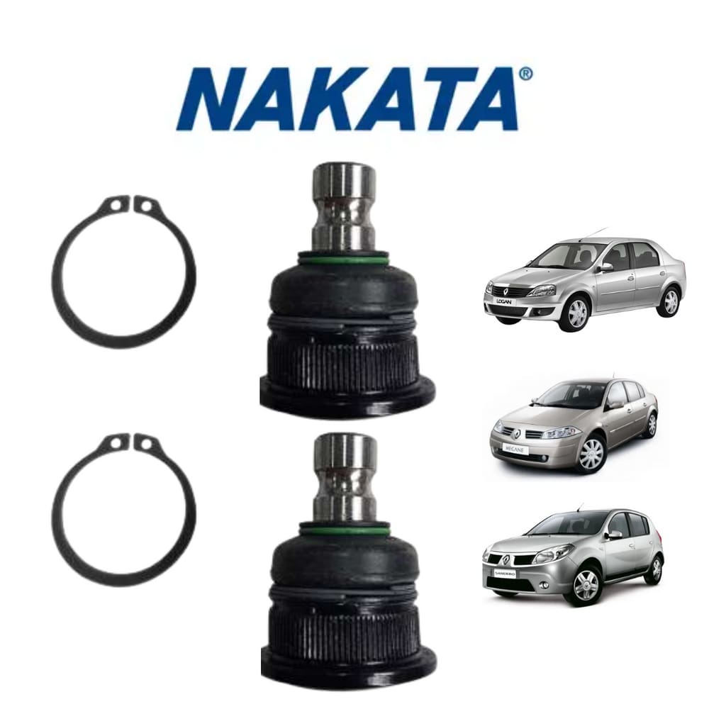 02 Pivô Suspesão Nakata Dianteira Direita/Esquerda Renault Logan 2007 A 2013