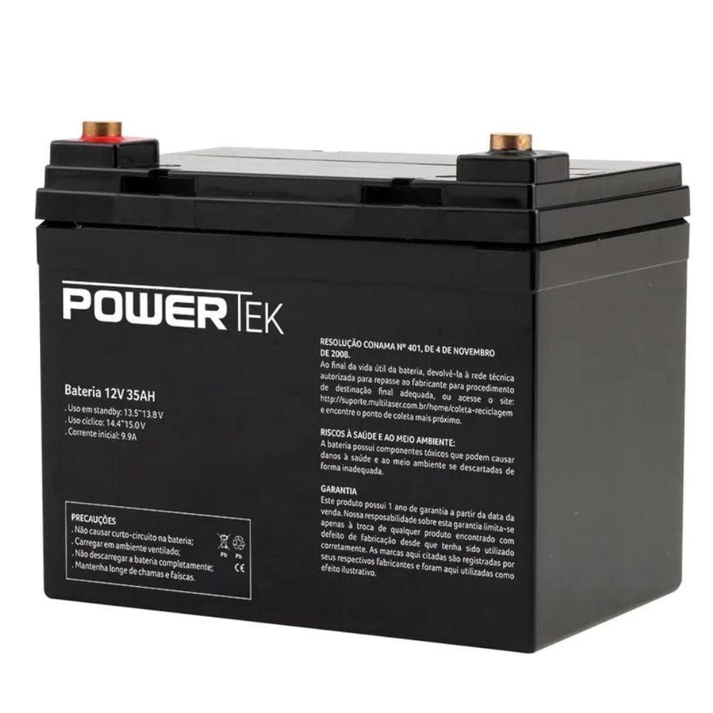 Bateria Estacionaria Powertek 12V 35Ah - EN020