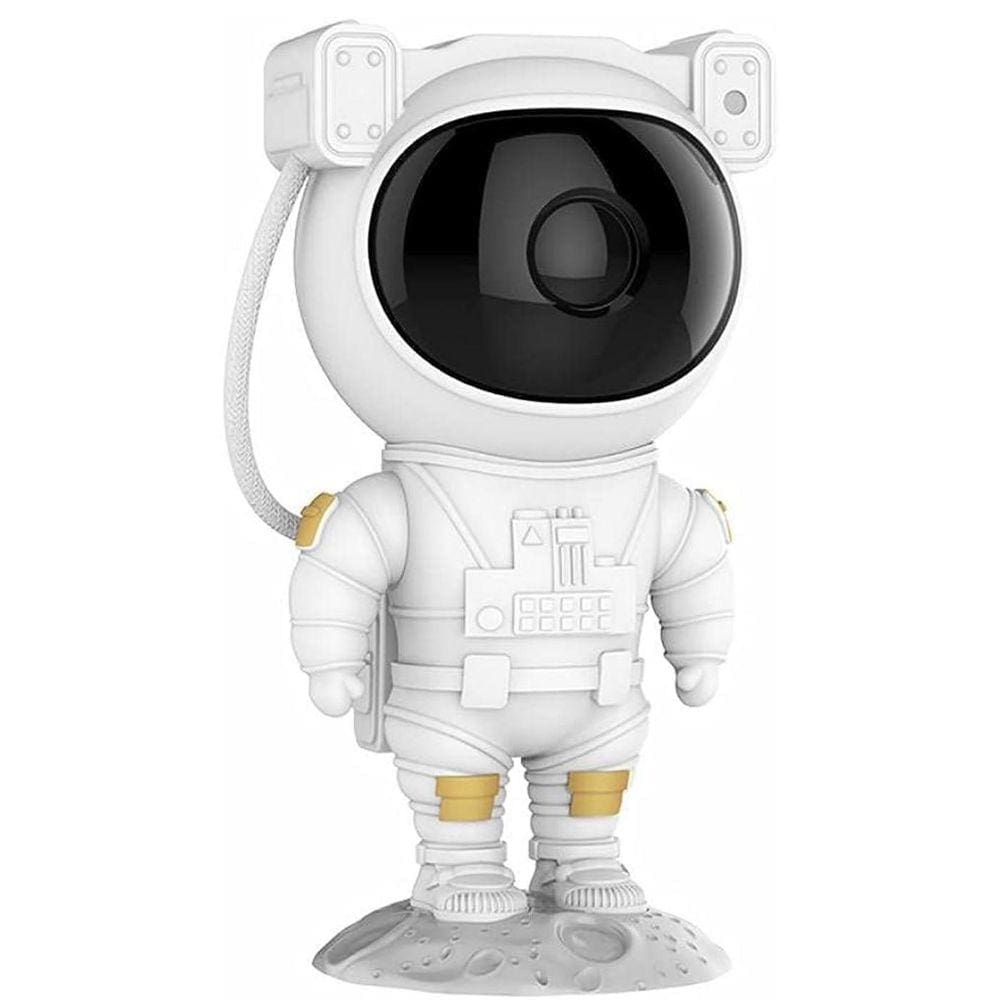 Projetor Astronauta Estrelas e Constelações LED Branco Lunar