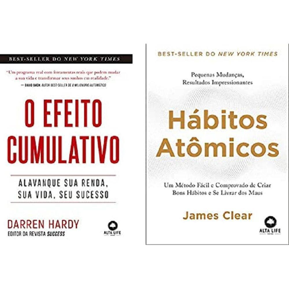 Kit 2 Livros O Efeito Cumulativo + Hábitos Atômicos