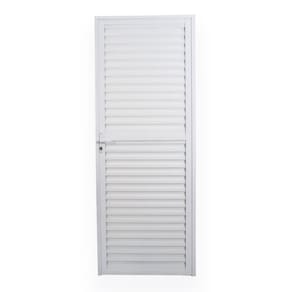 Porta de Alumínio Laminada 210x80cm Soft Plus MGM Branco
