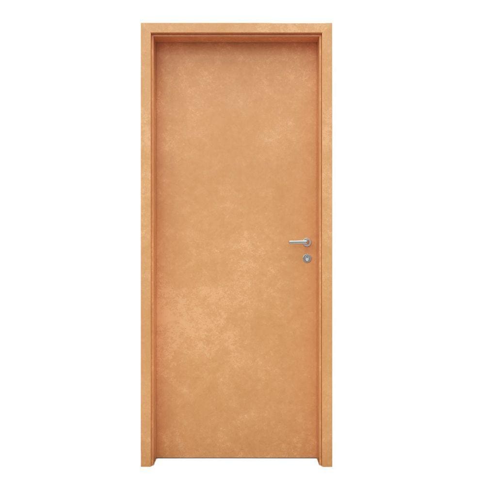 Porta de Madeira 210x80cm Espessura 3,5cm Mso Eucatex Marroml