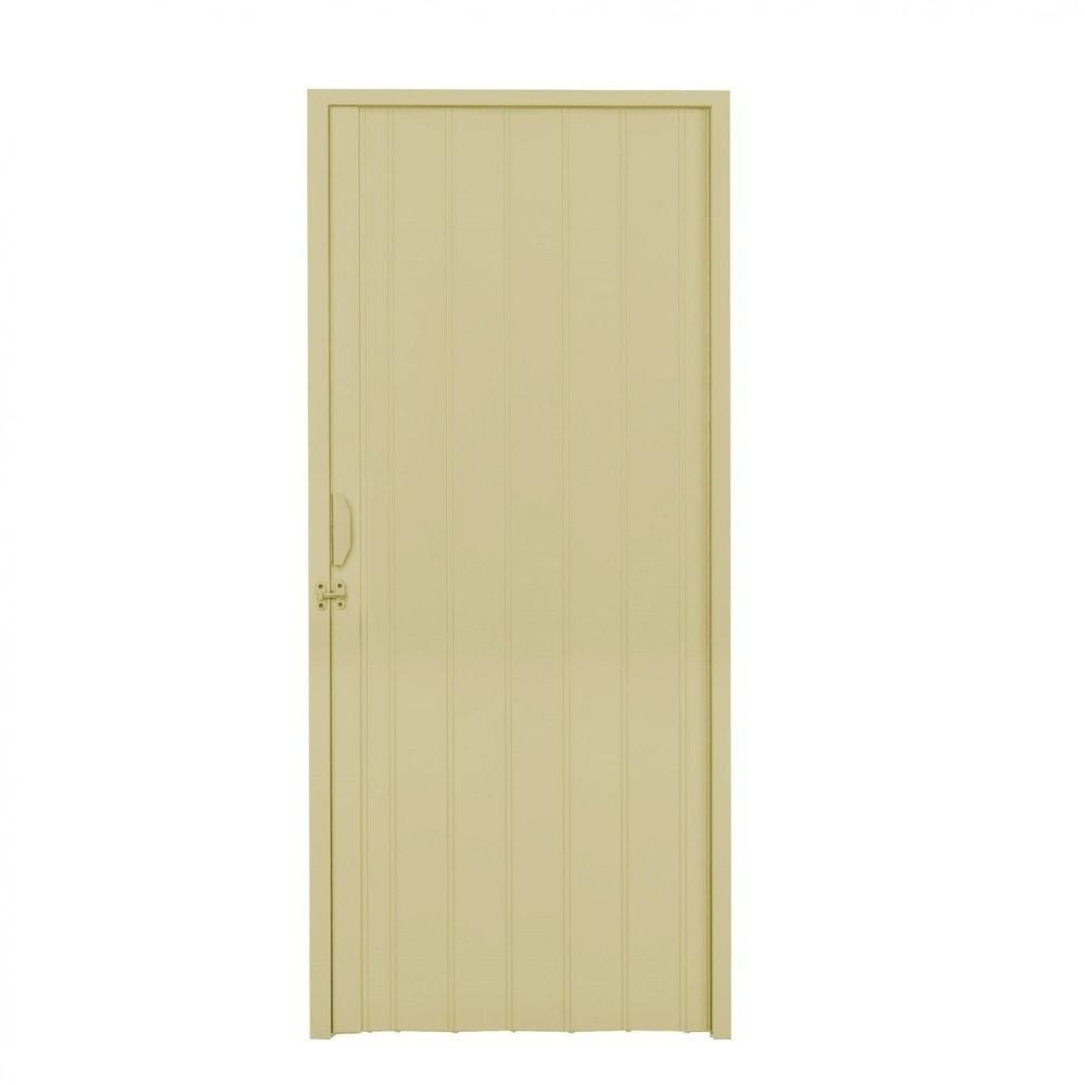 Porta Sanfonada PVC Polifort 210 x 100cm Bege