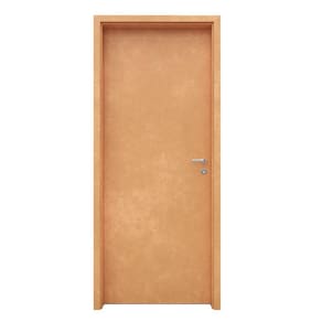 Porta de Madeira 210x82cm Espessura 3,5cm Mso Eucatex Marroml