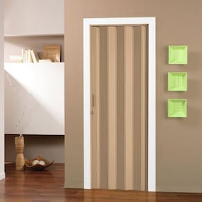 Porta Sanfonada de PVC 210x60cm Pronta BCF Bege