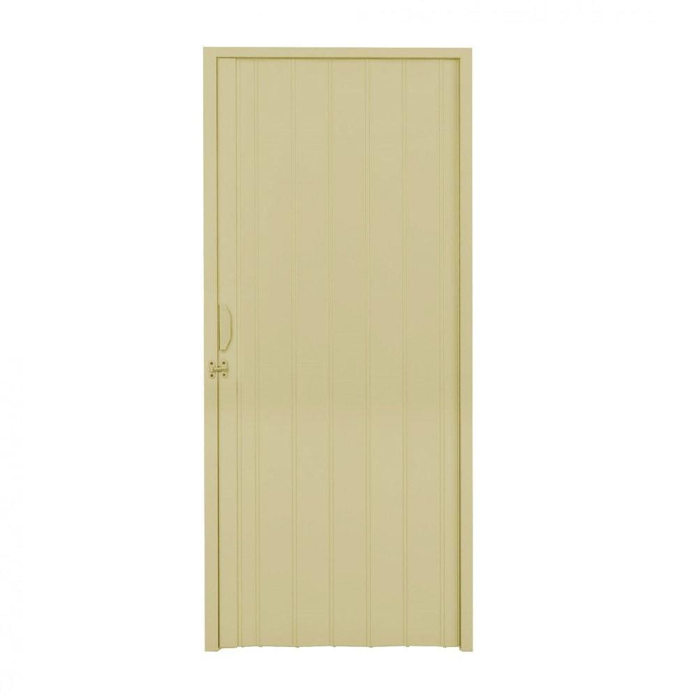 Porta Sanfonada PVC Polifort 210 x 70cm Bege