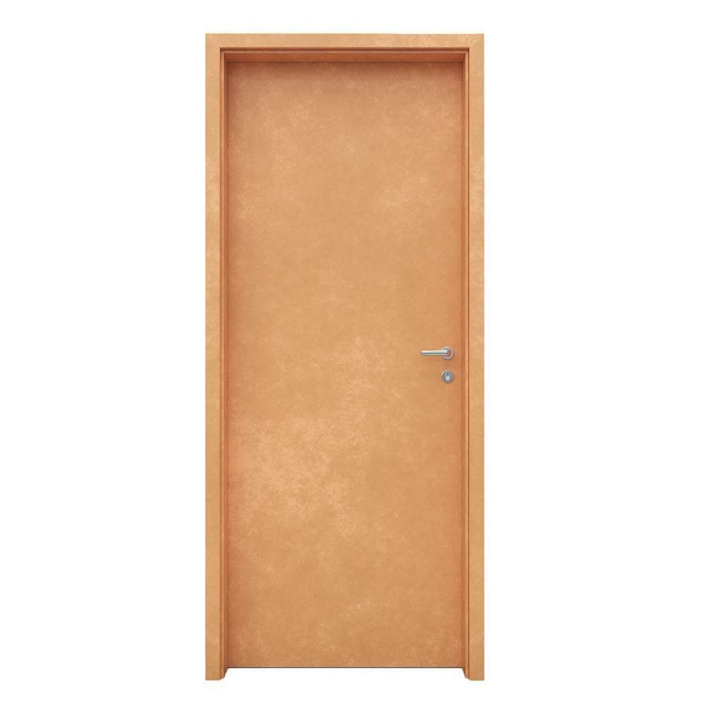 Porta de Madeira 210x90cm Espessura 3,5cm Mso Eucatex Marroml