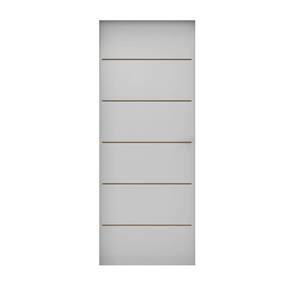 Porta de Madeira 210x82cm Espessura 3,5cm Mmc Primer Frisada Residence Eucatex Primer