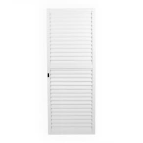 Porta de Alumínio de Correr Sobrepor 215x70cm Laminada Reversil Soft Plus MGM Branco