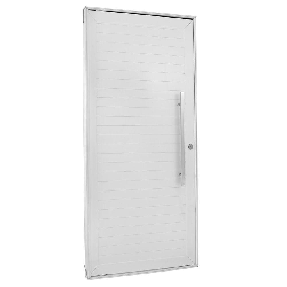 Porta Lambril Pivotante com Puxador Esquerda Topsul 220x90cm Esquadrisul Branco
