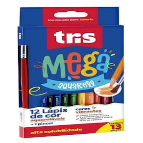 Lapis Cor Tris Mega Aquarell Cjto 12Cor