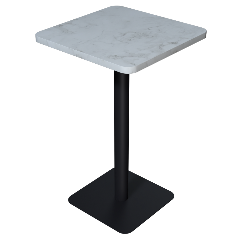 Mesa Bistrô Alta Quadrada - Metalon Preto
