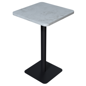 Mesa Bistrô Alta Quadrada - Metalon Preto